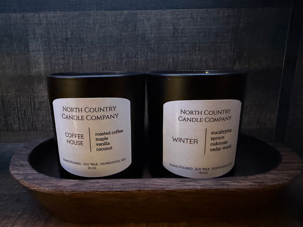 Coffee House / Winter Combo Candles 10 oz Black Jars