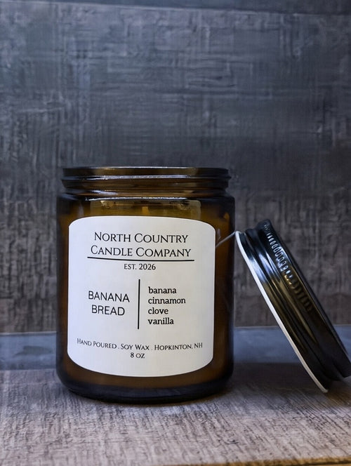 Banana Bread 8 oz Amber Jar